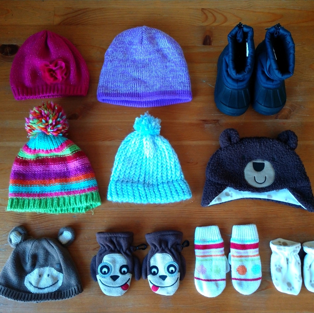 Baby & Toddler Winter Hats, 
Boots & Mittens